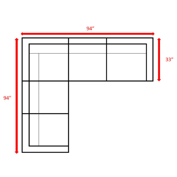 English Elm Outdoor Wicker Sofa Seating Group – Fully Assembled, Water-Repellent Cushions For Ultimate Comfort B120S00120-GIGA