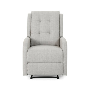 English Elm Christopher Knight Home® - 24.75" Wide Manual Recliner Beige Fabric - Compact 24.75" Seat, Pull-Tab Recline, Durable Frame comfort 64372.00