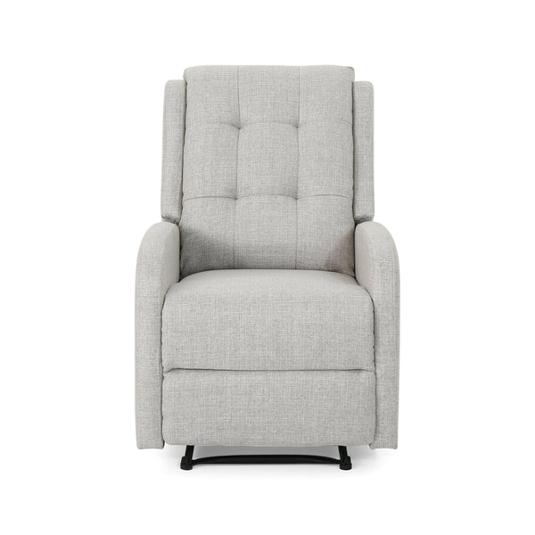 English Elm Christopher Knight Home® - 24.75" Wide Manual Recliner Beige Fabric - Compact 24.75" Seat, Pull-Tab Recline, Durable Frame comfort 64372.00