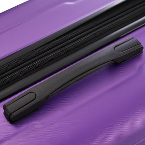 English Elm 2 Piece Abs Hard Shell Spinner Luggage Set with Tsa Lock Expandable Travel Suitcases Purple N732P198744I