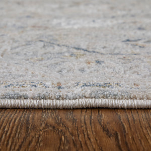 Feizy Rugs Pasha Global Charm Rug – Vibrant Machine-made Polyester, Pet-friendly, Low Pile For Any Space Ivory,Blue,Tan Polyester Pas39m6fivymlth04