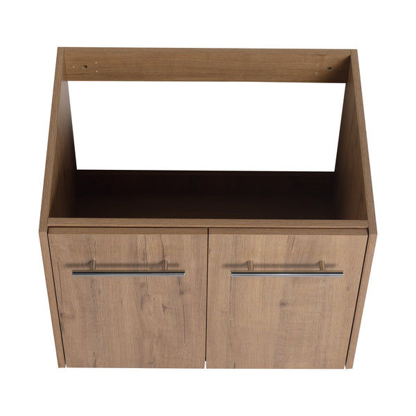 English Elm 24 Inch Floating Bathroom Vanity with Resin Sink, Soft-Close Doors, Wall-Mounted Storage, Modern Compact Design W999P188185