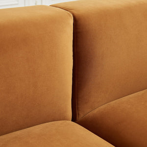 English Elm Ashcroft Furniture - Orby Velvet Sectional Sofa - Luxurious Left-Facing Comfort With Modern Design For Relaxed Living B183S00048