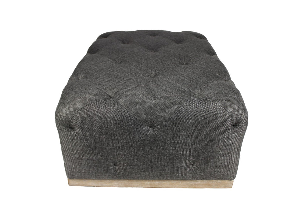 Moti Piper Gray Tufted Ottoman 88003002