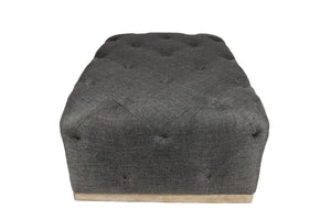 Moti Piper Gray Tufted Ottoman 88003002