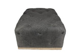 Moti Piper Gray Tufted Ottoman 88003002