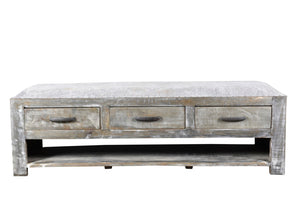 Moti Fredrick 3-Drawer Upholstered Bench 88003007