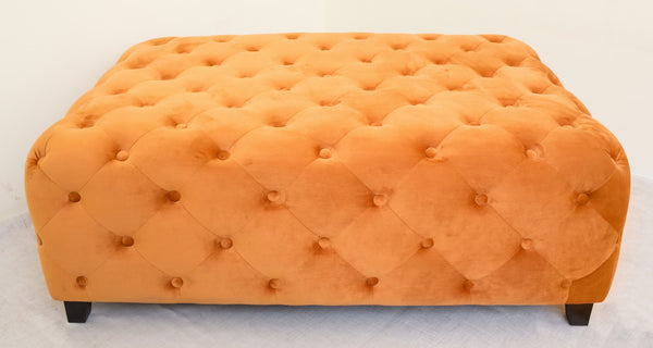 Moti Orange Tufted Cocktail Table 88003010