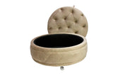 Moti Barnum Storage Ottoman - Beige 88003012