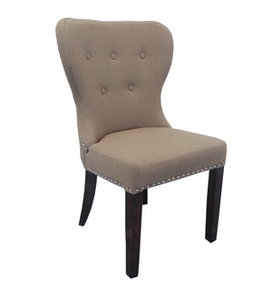 Moti Taupe Linen Chair 88011023