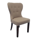 Taupe Linen Chair