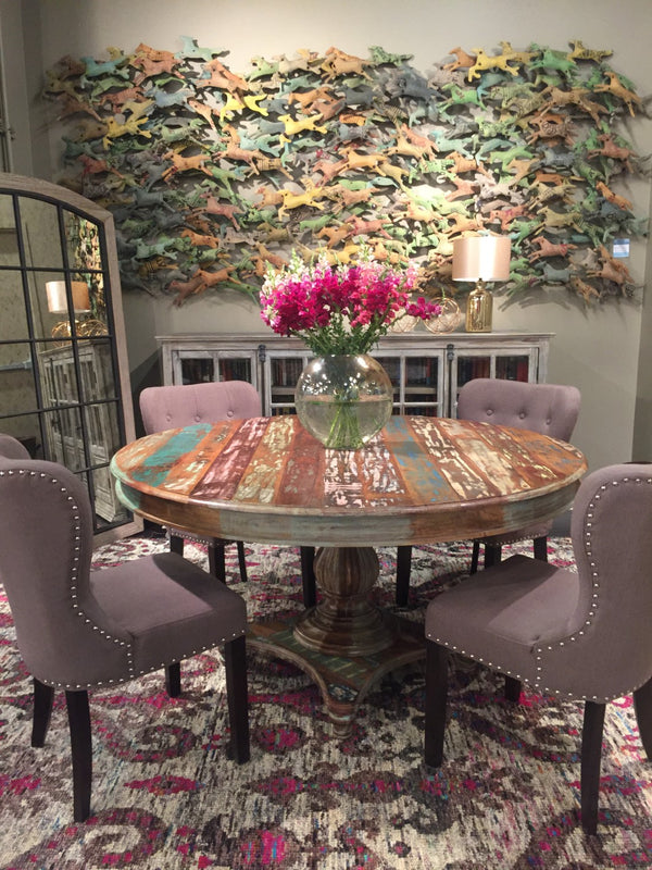 Moti Taupe Linen Chair 88011023