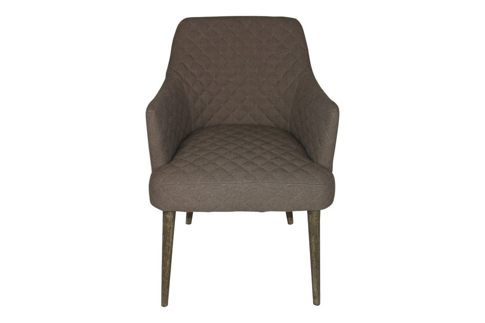 Moti Gray Diamond Style Stitched Chair 88011085