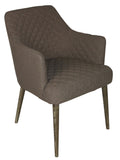 Moti Gray Diamond Style Stitched Chair 88011085