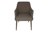 Gray Diamond Style Stitched Chair