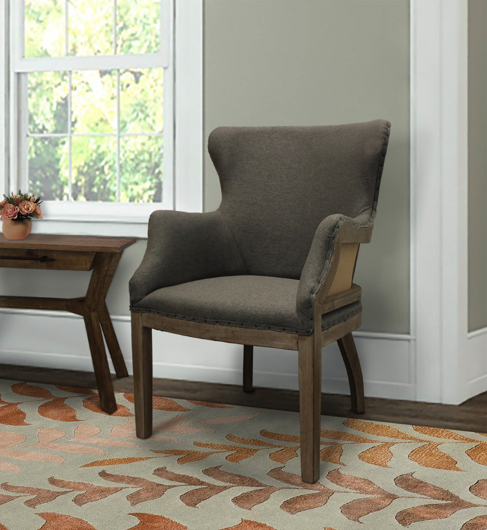 Moti Phil Arm Chair with Exposed Wood Frame 88011097