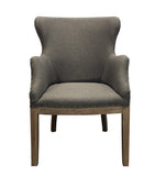 Phil Arm Chair with Exposed Wood Frame
