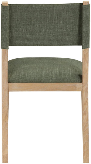Meridian Furniture Avon Olive Performance Fabric Dining Chair with Solid Ash Wood Frame for Any Style 88011Olive-SC
