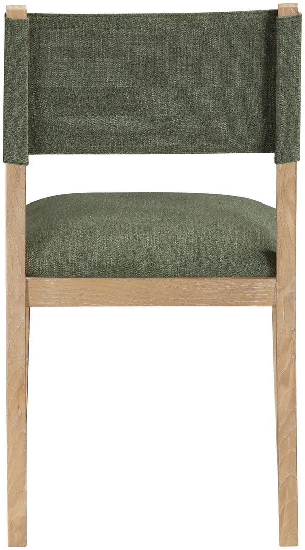 Meridian Furniture Avon Olive Performance Fabric Dining Chair with Solid Ash Wood Frame for Any Style 88011Olive-SC