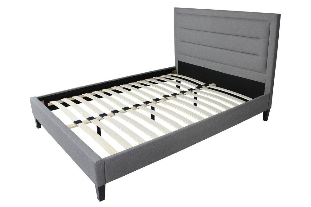 Moti Baxter Heather Tufted King Platform Bed 88013002