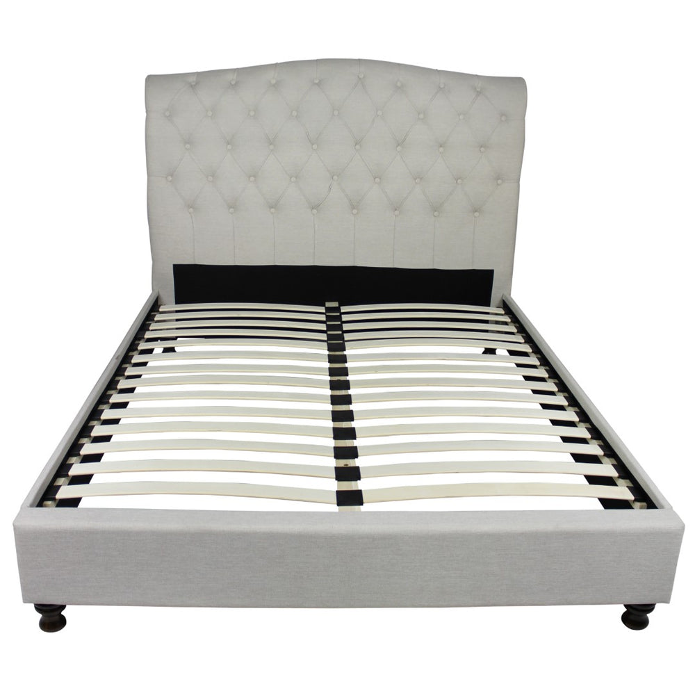 Moti Essex Oat Tufted Queen Platform Bed 88013005