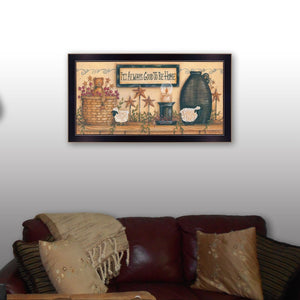 English Elm "it's Always Good to Be Home" Framed Typographic Print Ready to Hang Wall Art B06786301