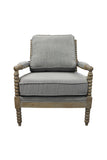 Windsor Gray Linen Occasional Chair
