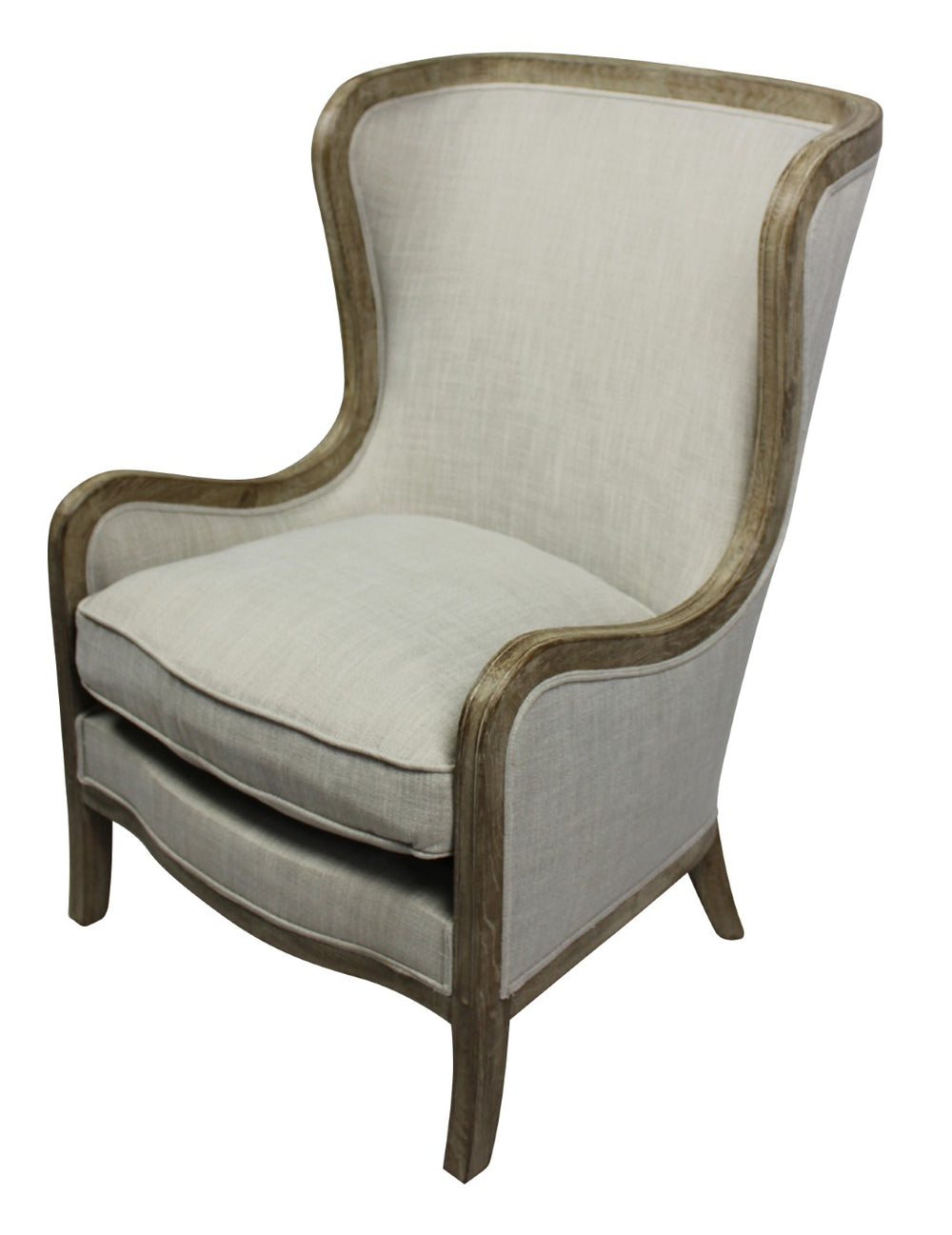 Moti Shelly Lounge Arm Chair in Natural Linen 88023011