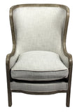 Shelly Lounge Arm Chair in Natural Linen
