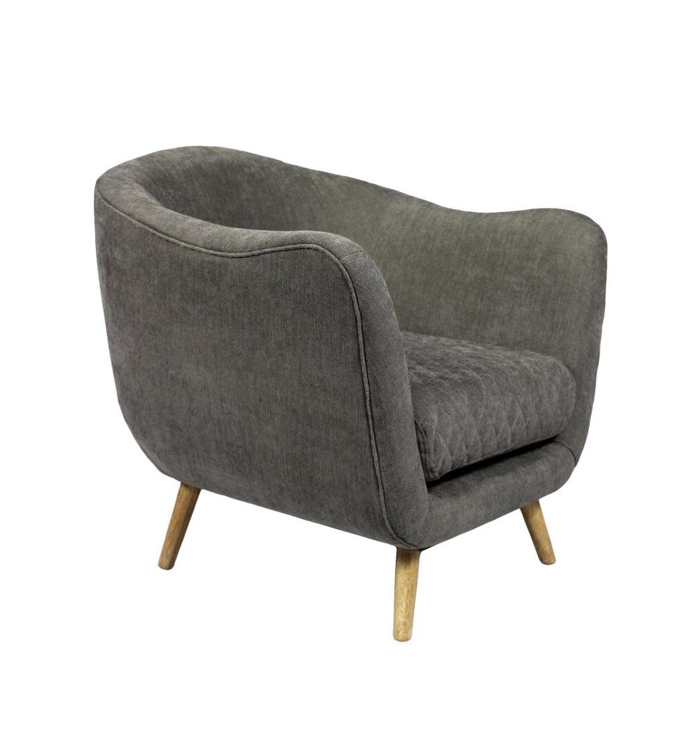 Moti Roscoe Gray Arm Chair with Wood Legs 88023014