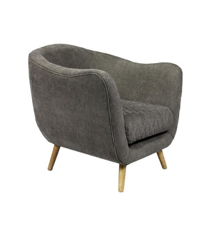 Moti Roscoe Gray Arm Chair with Wood Legs 88023014