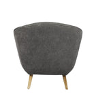 Moti Roscoe Gray Arm Chair with Wood Legs 88023014