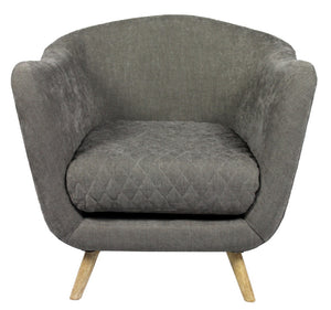 Moti Roscoe Gray Arm Chair with Wood Legs 88023014
