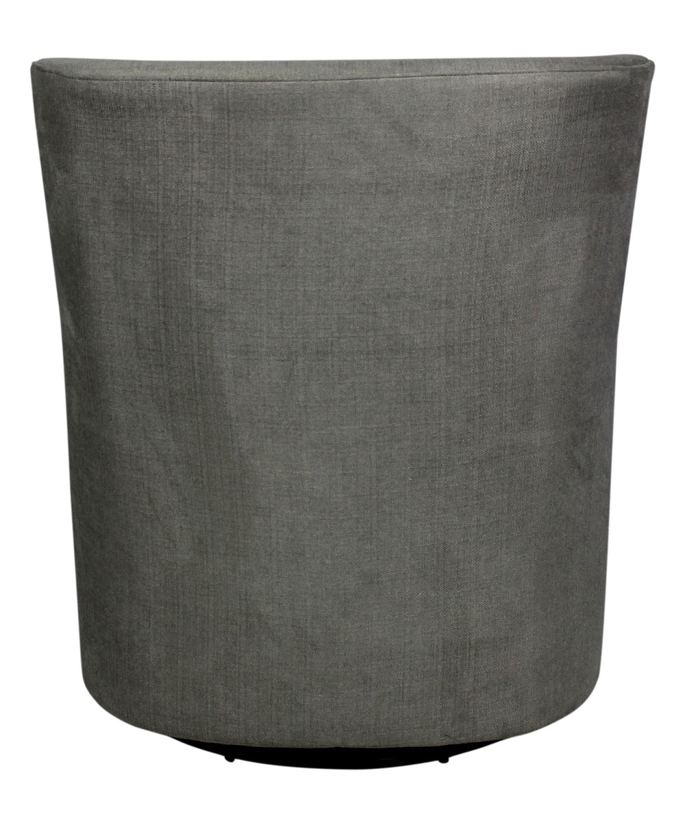 Moti Wade Gray Arm Chair with Kidney Pillow 88023024