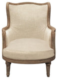 Dan Lounge Arm Chair with Natural Linen