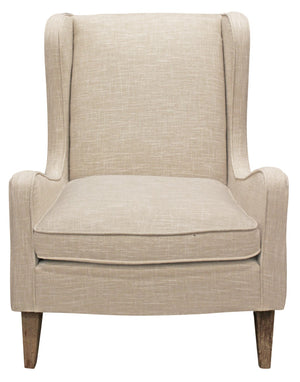 Moti Boulter Lounge Chair with Natural Linen 88023066