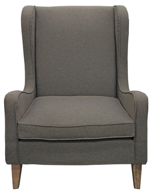 Moti Boulter Lounge Chair with Gray Linen 88023067