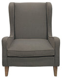 Moti Boulter Lounge Chair with Gray Linen 88023067