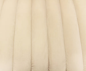 Moti Rutland Sofa - Ivory, Gold Tone Metal Legs, 2 Toss Pillow 88023069