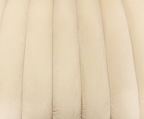 Moti Rutland Sofa - Ivory, Gold Tone Metal Legs, 2 Toss Pillow 88023069