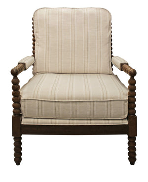 Moti Windsor Natural Stripe Occasional Chair 88023071