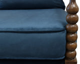 Moti Windsor Royal Blue Velvet Fabric Occasional Chair 88023072