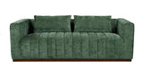 Upton Sofa in Cypress Green with 2 Toss Pillows