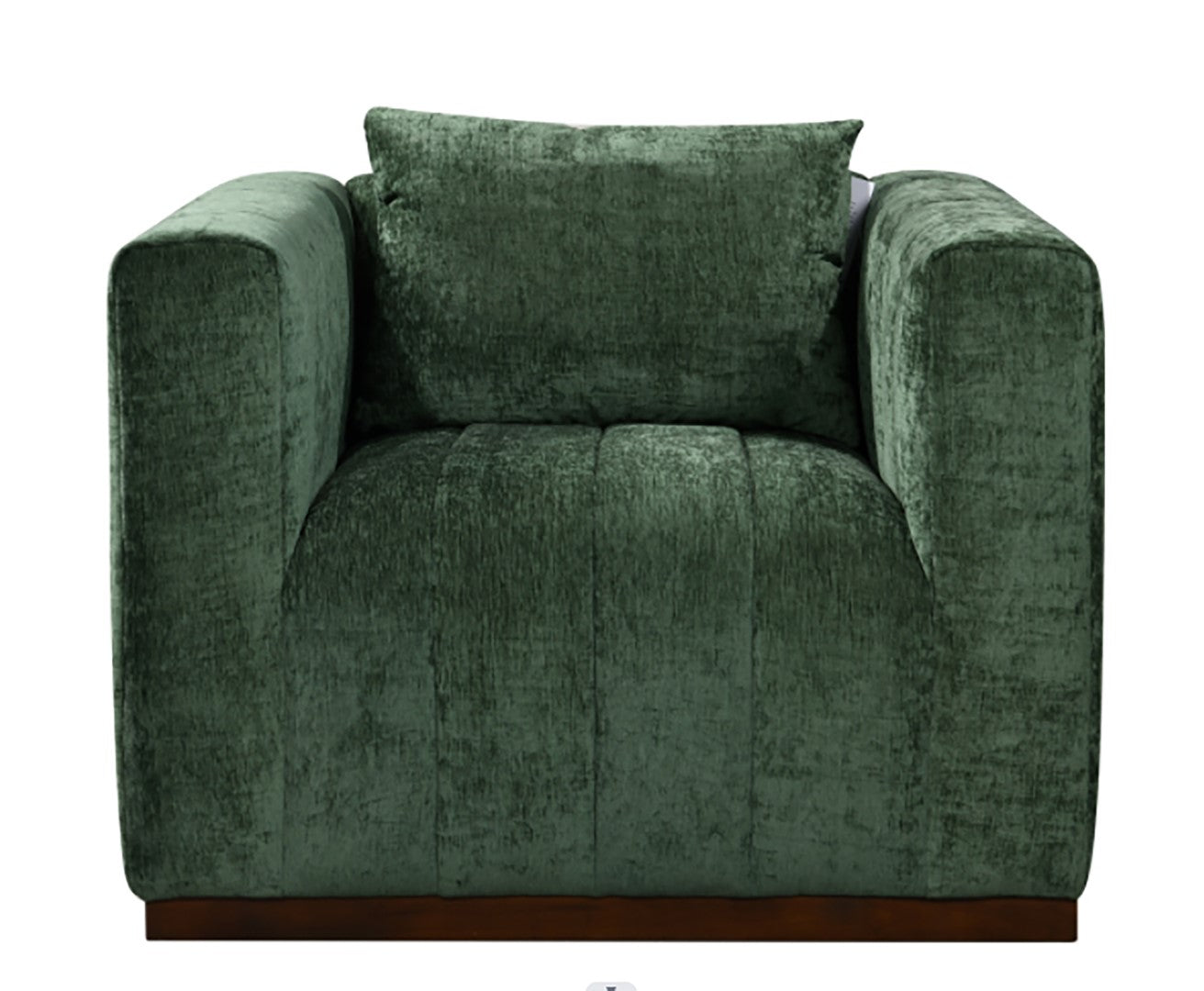 Upton Lounge Chair in Cypress Green - Luxurious Velvet Upholstery & Ch
