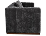 Moti Upton Sofa in Prism Black with 2 Toss Pillows 88023076