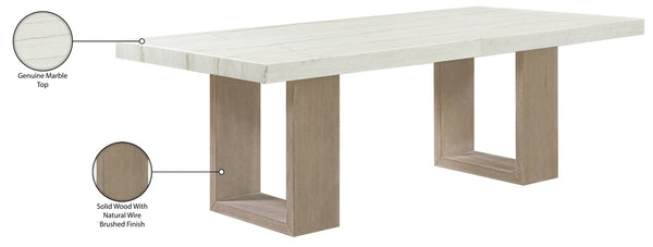 Meridian Furniture I Need to Create a Common Title for the Ananda Dining Table That Avoids Mentioning Brown or White, Stays 90-100 Characters, and Captures Shared Features. White 88039-DT84