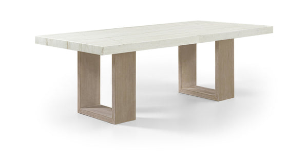 Meridian Furniture I Need to Create a Common Title for the Ananda Dining Table That Avoids Mentioning Brown or White, Stays 90-100 Characters, and Captures Shared Features. White 88039-DT84