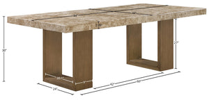 Meridian Furniture I Need to Create a Common Title for the Ananda Dining Table That Avoids Mentioning Brown or White, Stays 90-100 Characters, and Captures Shared Features. Brown 88040-DT84