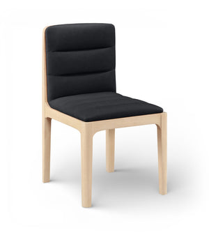 Meridian Furniture Ellis Vegan Leather Seat Cane Back Dining Chair with Solid Wood Frame for Modern Interiors Black Style 1 88047Black-C