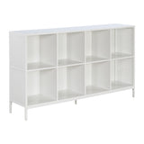 OSP Home Furnishings Ace 8 Cube Bookcase/Storage  White